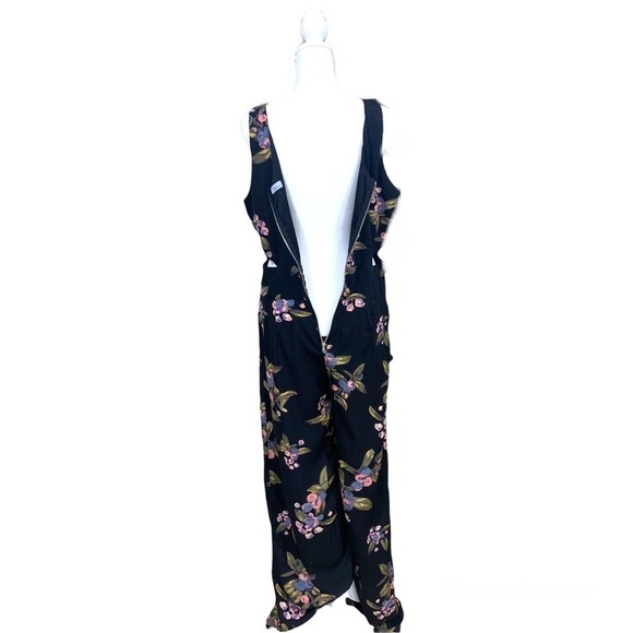 Abbeline Black Blueberry Wide Leg Jumpsuit Medium - Picture 4 of 6